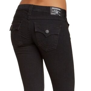 True Religion Billy Straight Jeans Black Size 28